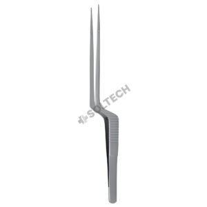 Dissecting Micro Forcep, Bayonet-Shaped, STR, 0,6 mm, 19 cm - 7 1/2