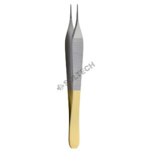 Micro Adson Delicate Dissecting Forceps, Smooth Tip, STR, 0.8 mm, 12 cm