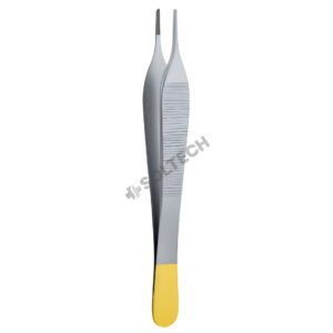 Adson Delicate Dissecting Forceps, Smooth Tip (STR), 1.5 mm, TC, 12 cm / 15 cm
