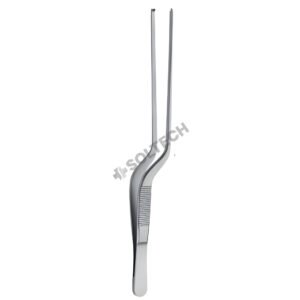 Jansen Bayonet-Shaped Ear Dressing Forcep – 2 mm, 16–20 cm (6 1/4" – 8"), 1:2
