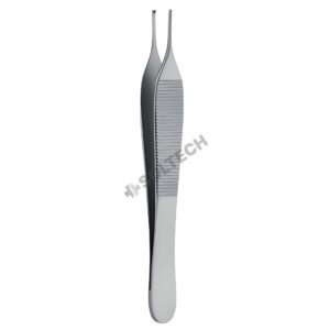 Micro Adson Delicate Tissue Forcep – STR, 1 mm, 12–15 cm (4 3/4" – 6"), Optional TC