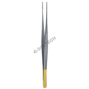 Micro-Semken Delicate Tissue Forcep – STR, 1 mm, 14.5–18 cm (5" – 7"), 1:2, TC