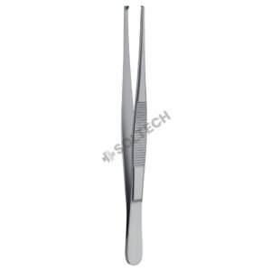 Oehler Delicate Tissue Forcep – STR, 1.5 mm, 14.5–30 cm (5 3/4" – 11 3/4"), TC