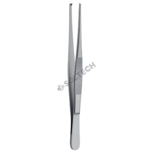 Tissue Forceps, Medium, 1:2 Teeth, STR / CVD, 1.5 mm, 18–25 cm (7" – 10")