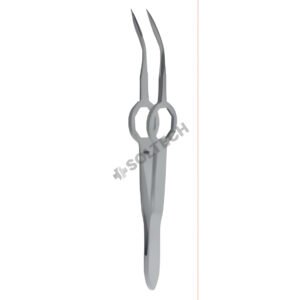 Barraquer Suture Cilia Forceps – 0.4 mm | 9.5 cm (3 3/4")