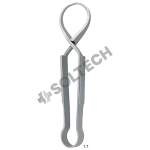 English Pattern Towel Forceps – 9 cm (3½"), 1:1 Surgical Instrument