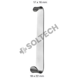 Baby-Roux Retractor – 17×16 mm / 18×22 mm Dual Blade | 13 cm (5") | Double-Ended Pediatric Surgical Retractor