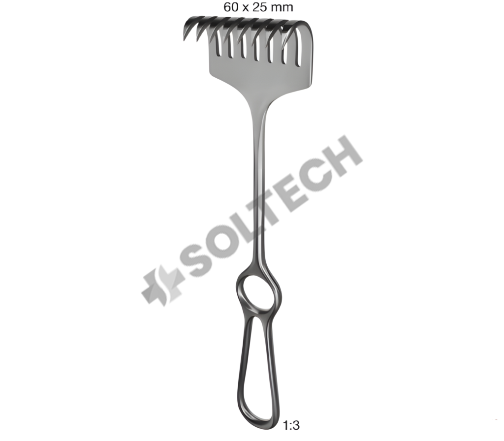 Vertical Handle Retractor 60 x 25 mm, 25 cm (10
