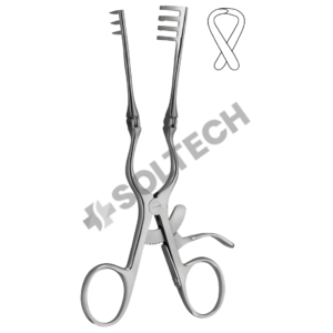 Cone (Adson-Baby) Self-Retaining Retractor, 3:4 Prong Design