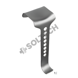 Abdominal Retractor Blade 56 x 56 mm Lateral Attachment