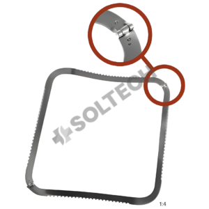 Foldable Frame Abdominal Retractor 240 x 240 mm